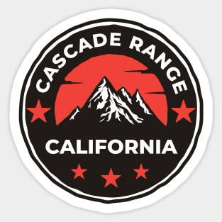 Cascade Range California - Travel Sticker